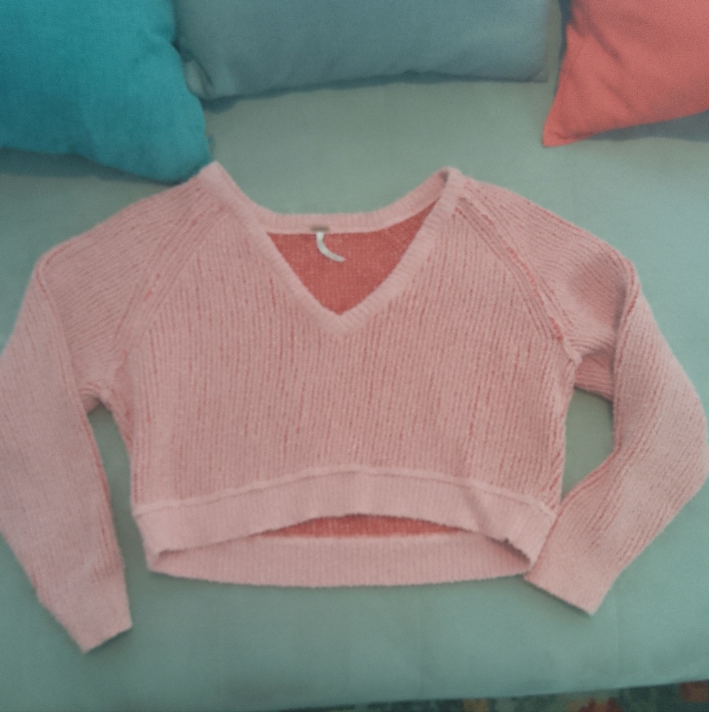 Free People Woman's Pink Sweater/Top Size S/P